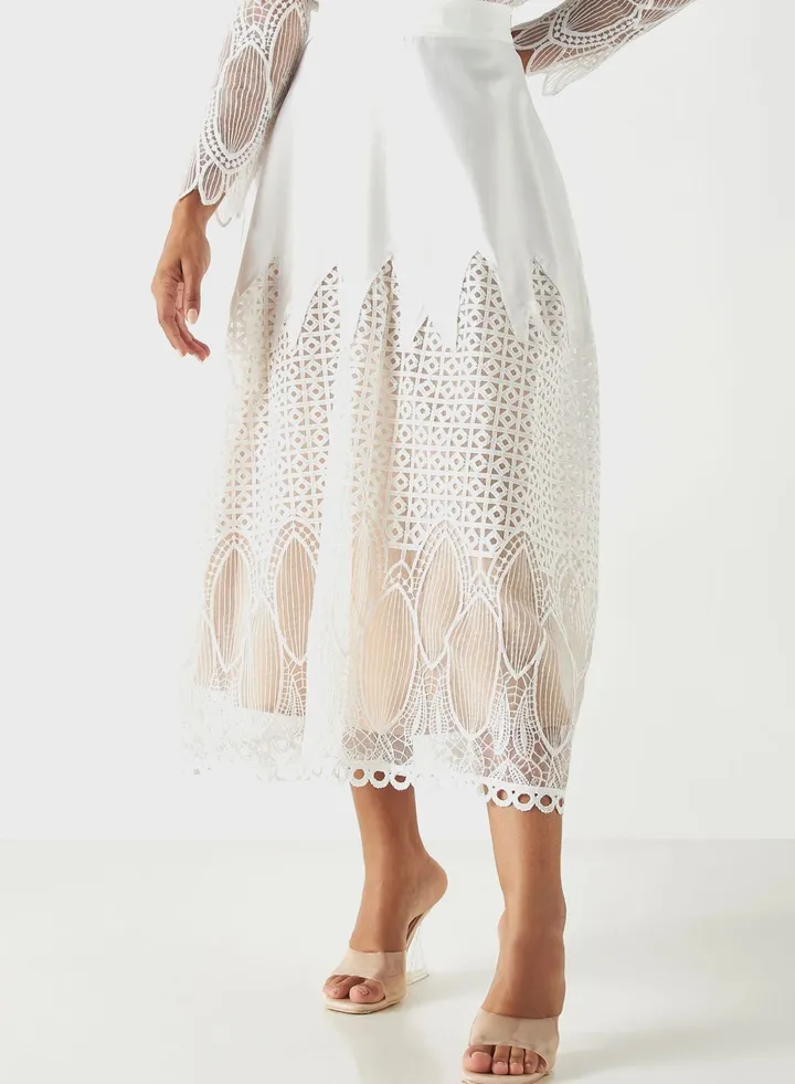 Mesh High Waist Skirt