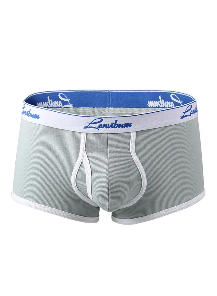 Cotton Mid-rise Men's Underwear Grey