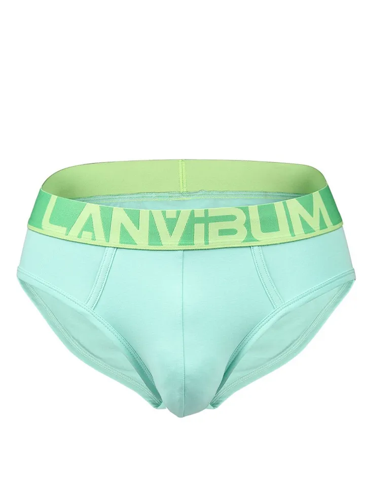 Cotton Mid-rise Men's Underwear Green