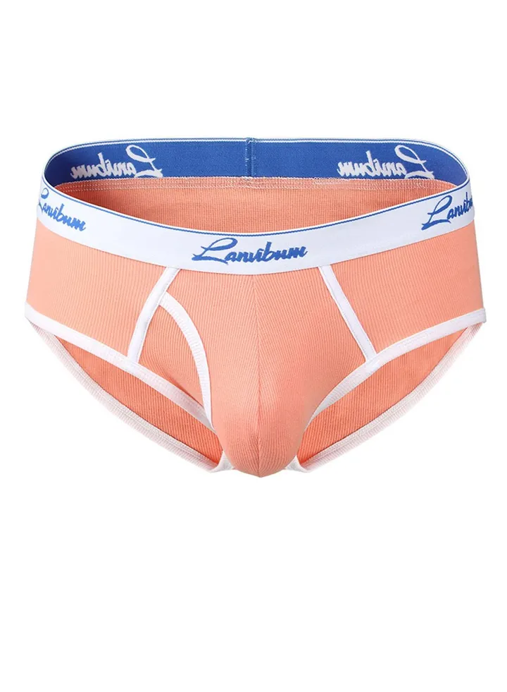 Cotton Mid-rise Men's Underwear Orange