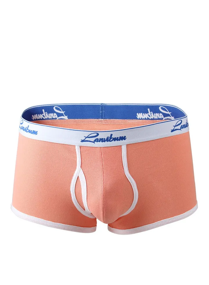 Cotton Mid-rise Men's Underwear Orange