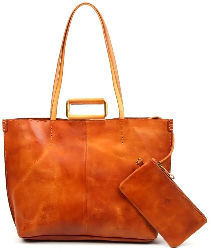 High Hill Leather Tote Bag & Pouch