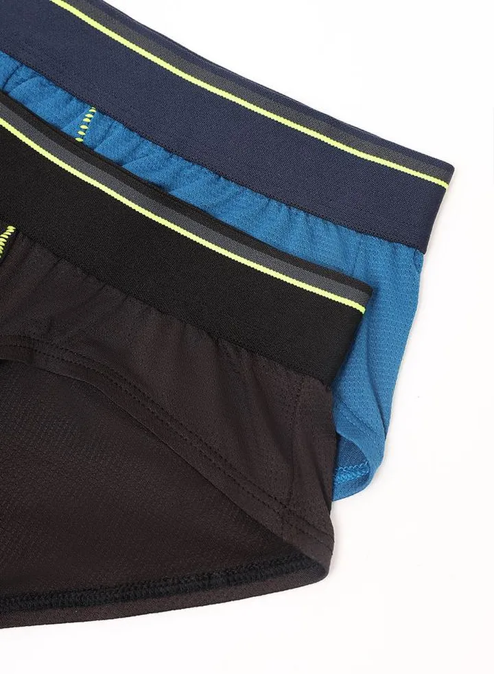 Pack of 2 - Contrast Stitch Detail Brief