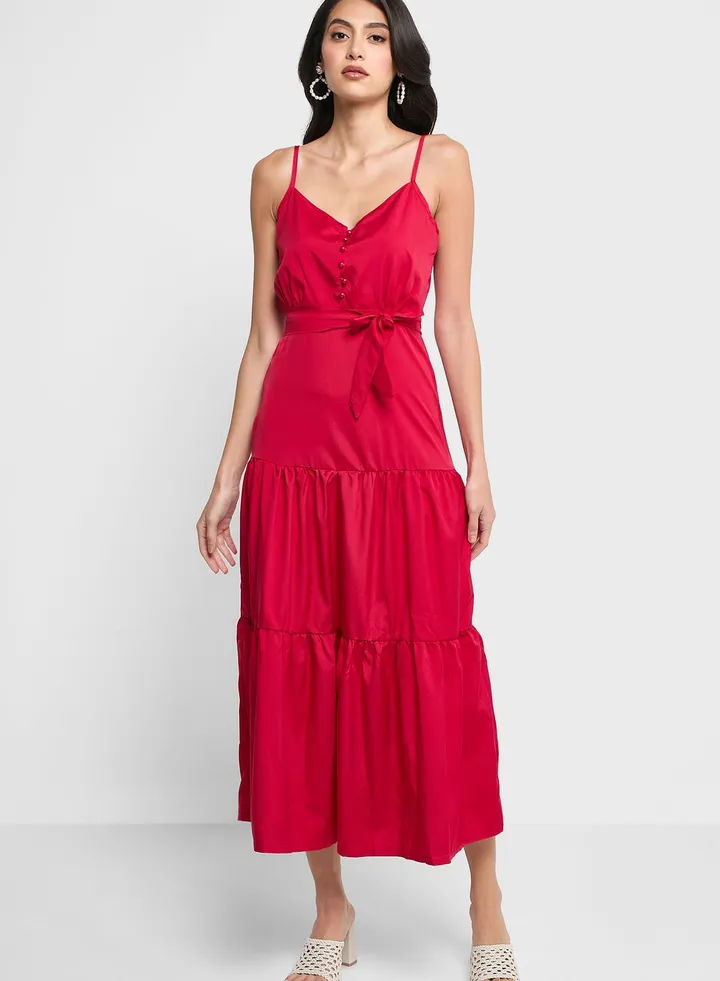 Tiered Strappy Dress