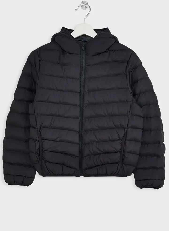 Girls Padded Hooded Jacket
