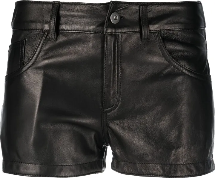 Leather Mini Shorts