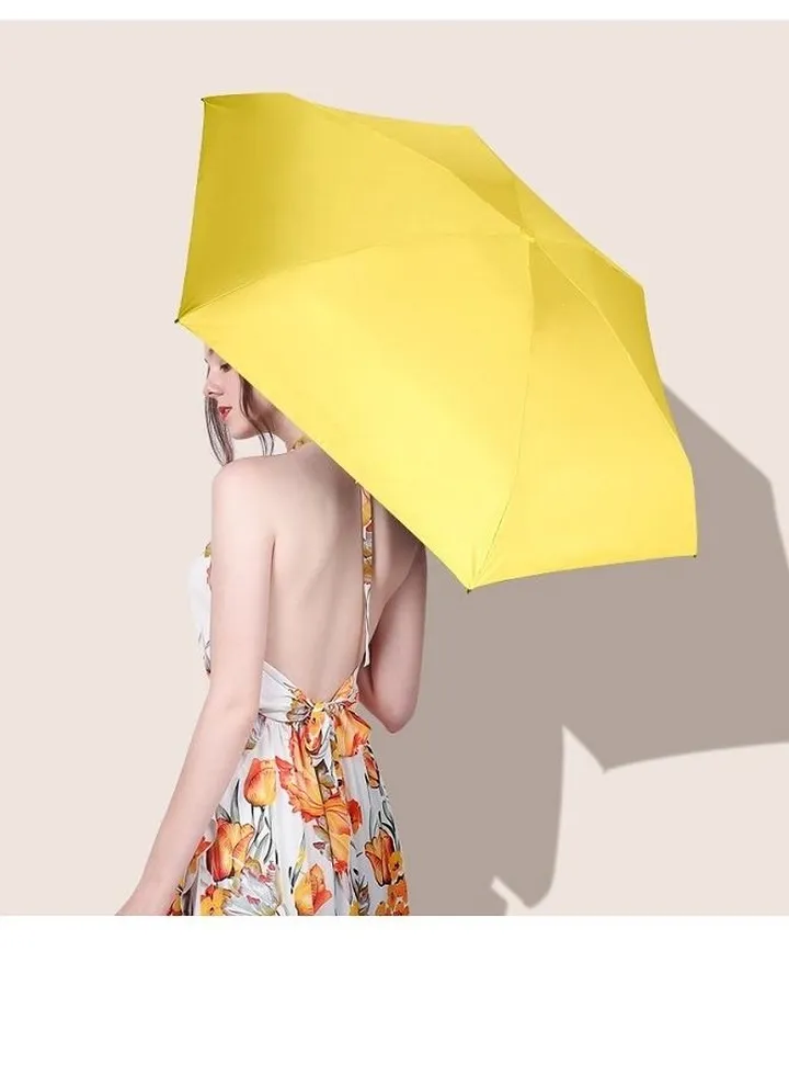 UV resistant portable capsule umbrella