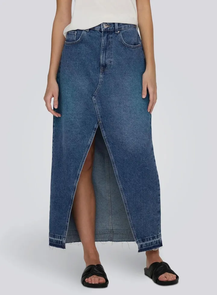 High Waist Denim Skirt