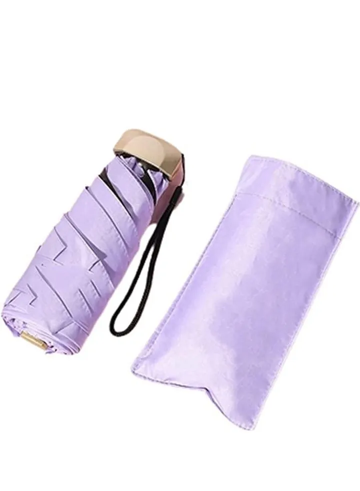 Folding Umbrellas Travel Pocket Umbrella Small Mini Umbrella Light Compact Design Perfect for Travel Lightweight Portable Parasol Outdoor Summer Sun Rain Umbrellas Windproof Water Repellent