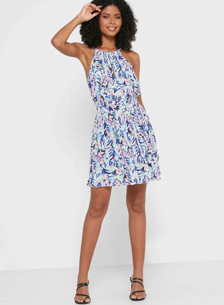 Printed Midi Skirt