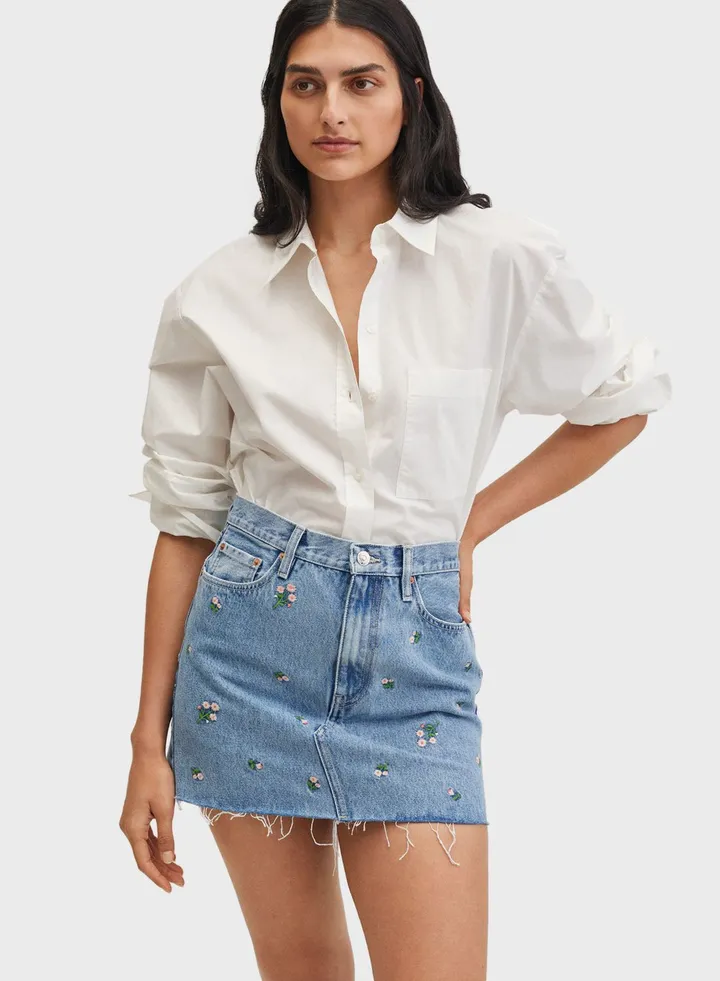 Denim Mini Skirt
