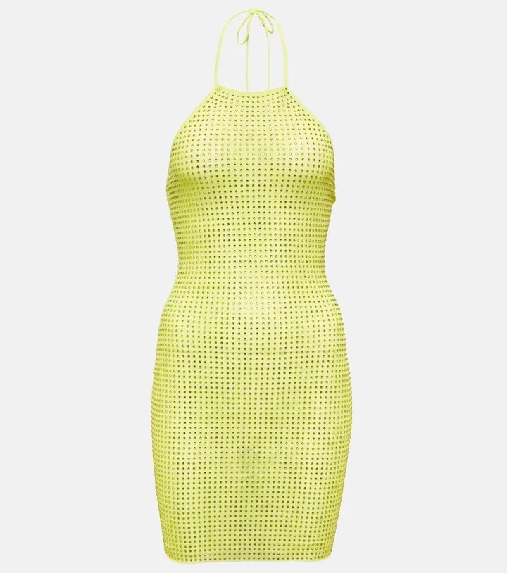 Crystal-embellished minidress