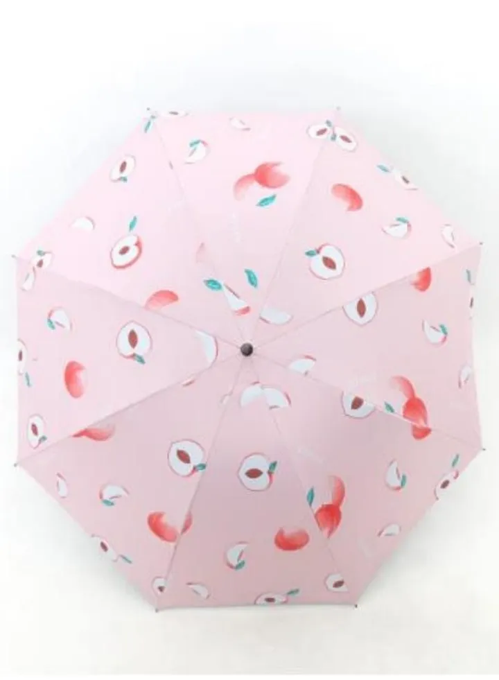 Peach pattern quick-drying folding umbrella automatic umbrella
