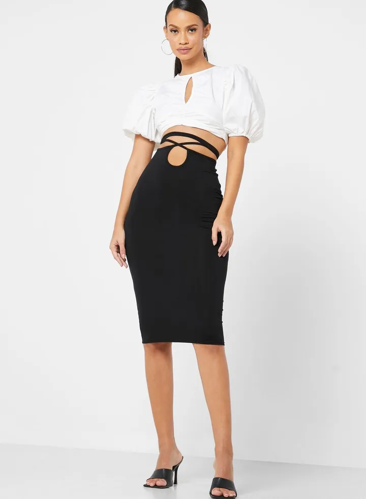 Detail Midi Skirt