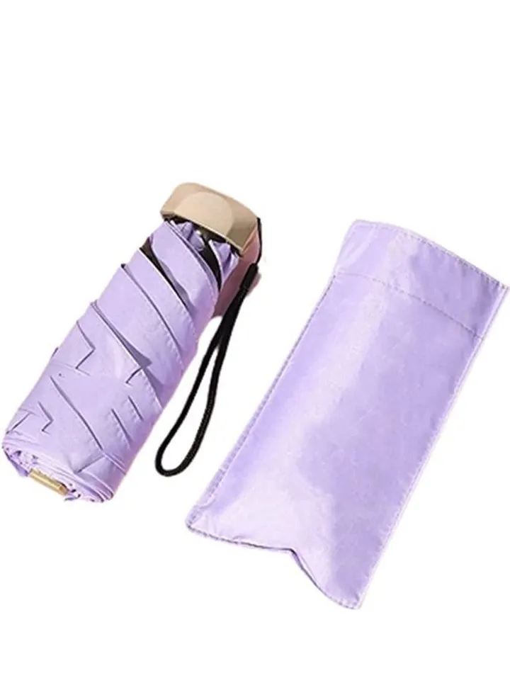 Folding Umbrellas Travel Pocket Umbrella Small Mini Umbrella Light Compact Design Perfect for Travel Lightweight Portable Parasol Outdoor Summer Sun Rain Umbrellas Windproof Water Repellent