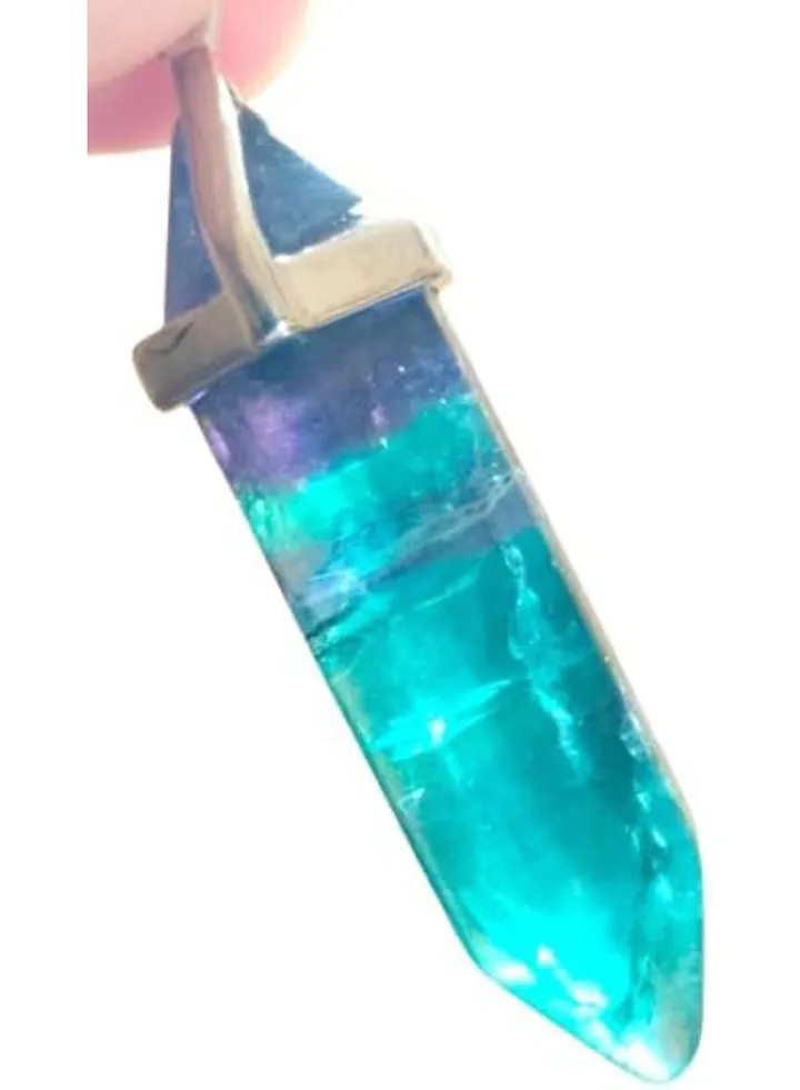 Quartz Aqua Pendant Necklace Balance Boho Healing Reiki Fashion