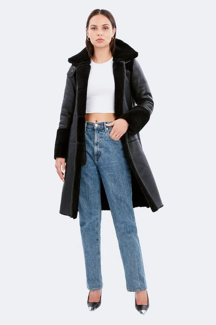 Dawn Levy Astrid Trench Coat - Leather