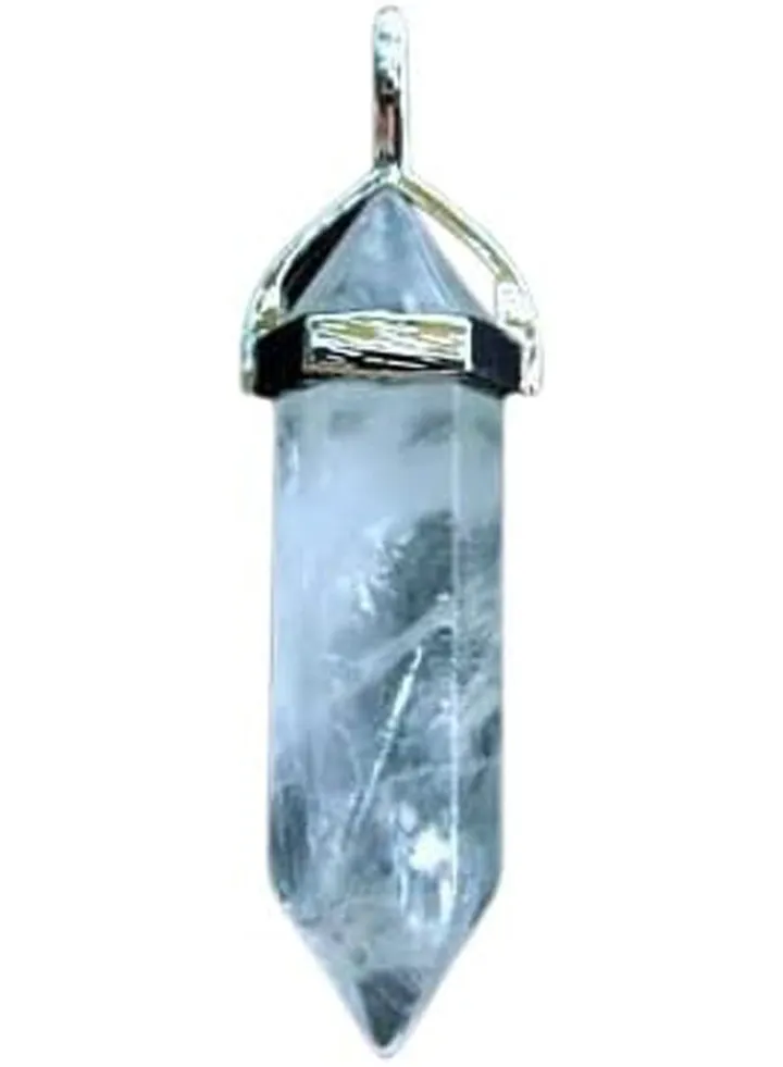 Hexagonal Transparent Quartz Crystal Necklace
