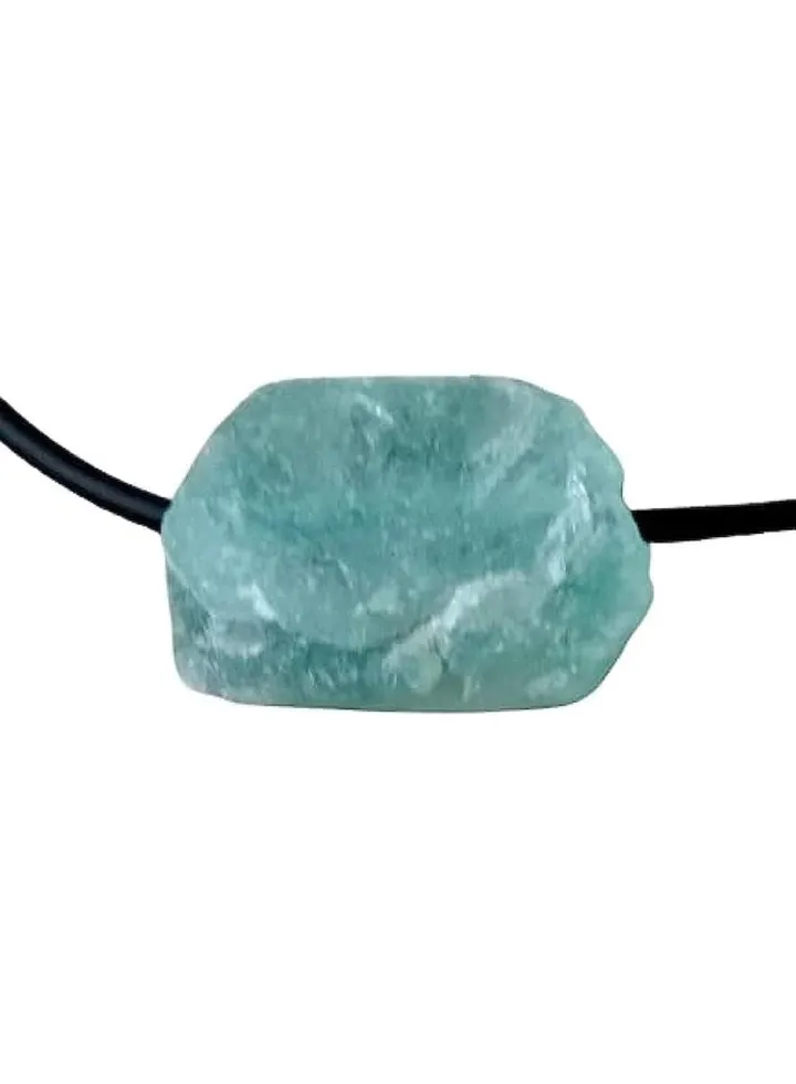 Natural Fluorite Stone Pendant Chain