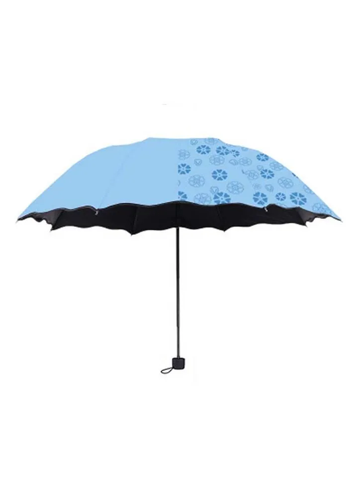 Anti-Uv Sunshade Folding Umbrella Blue