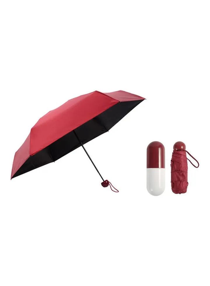 Mini Cute Folding Capsule Umbrella Red