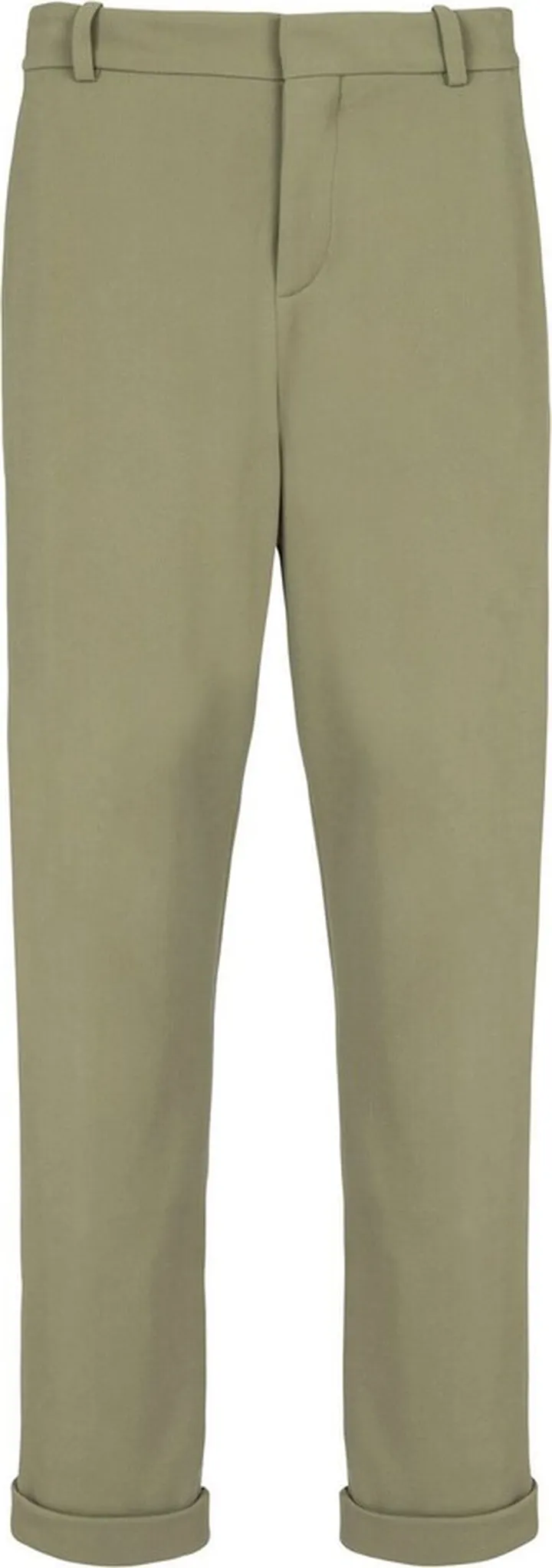 Straight-Leg Cut Chino Trousers