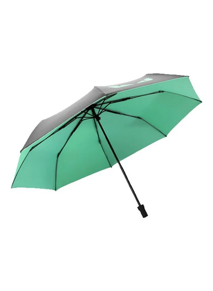 Little Devil Printed Folding Umbrella With Case Green/Black