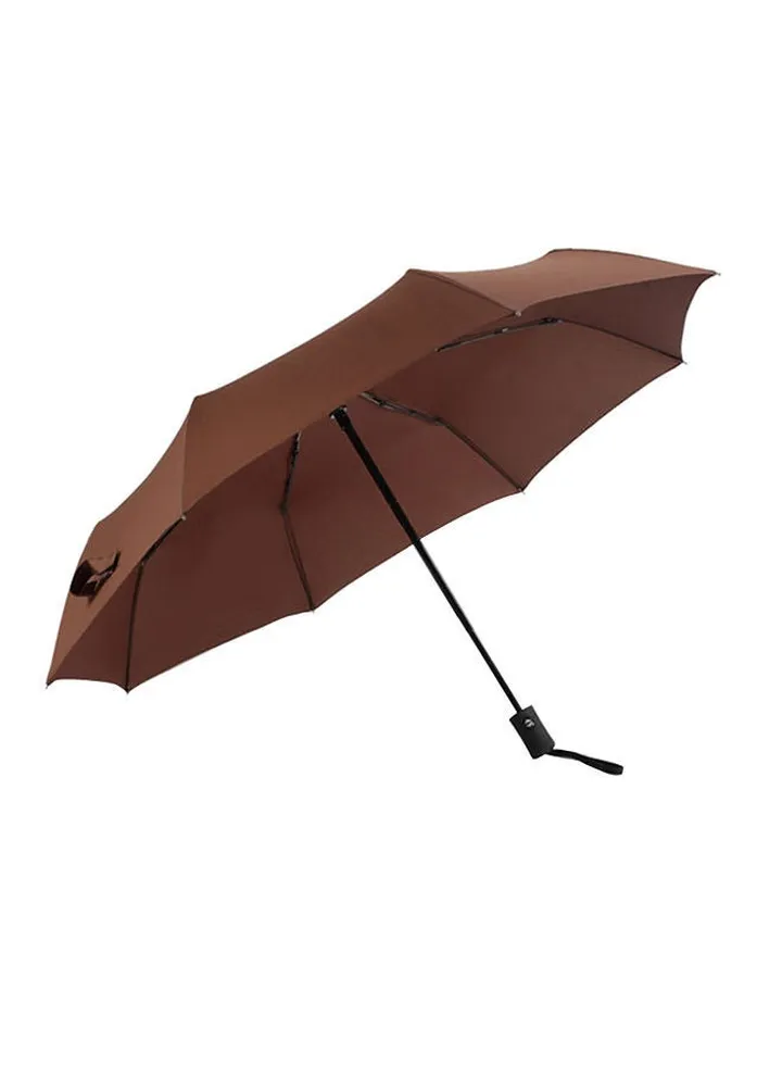 Tri-Fold Umbrella Brown
