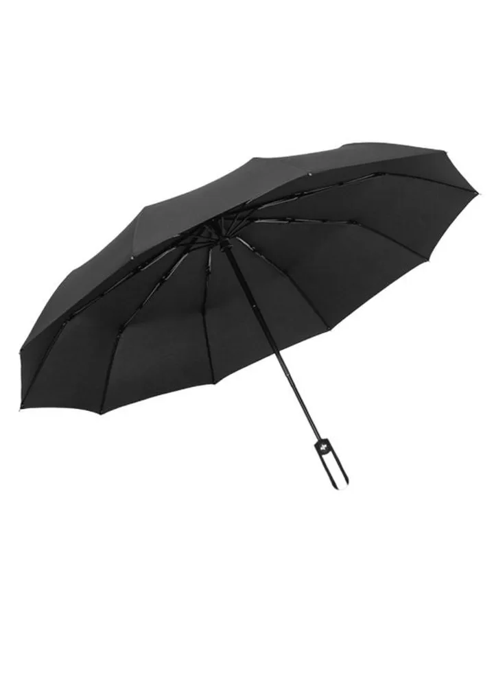 Automatic Tri-Fold Umbrella Black