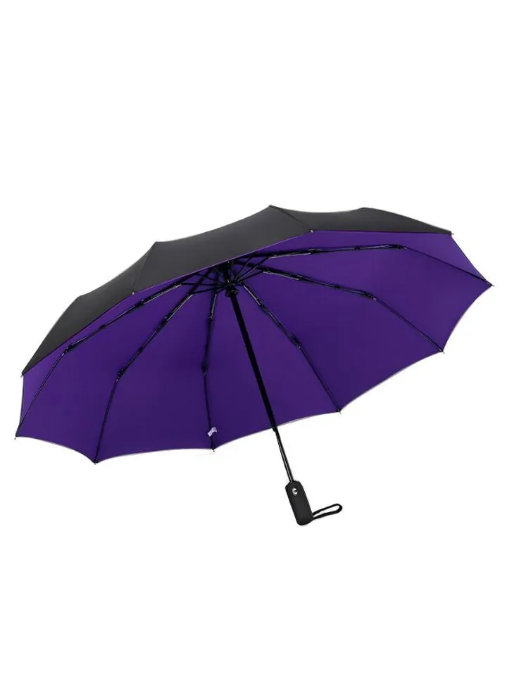 Automatic Folding Umbrella Dark Blue/Black