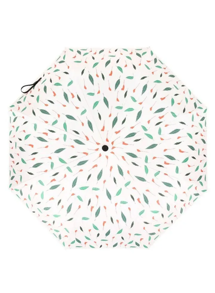 Fresh Leaves Small Folding Umbrella Multicolour