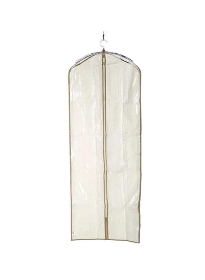 Zippered Plastic Suit Bag White