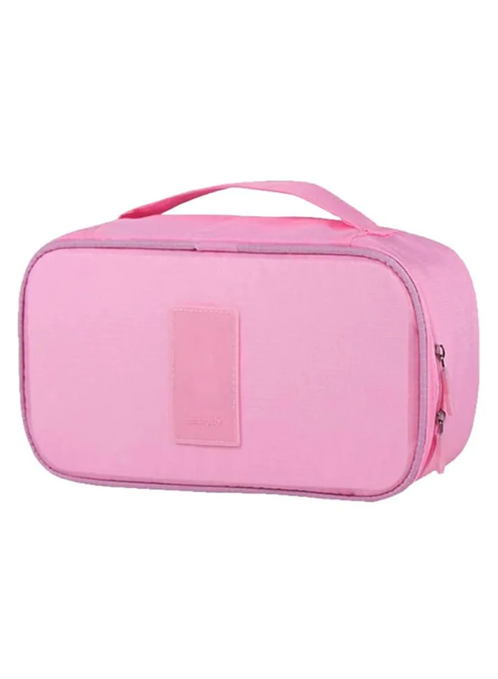 Bra Underwear Lingerie Portable Travel Organizer Bag Pink