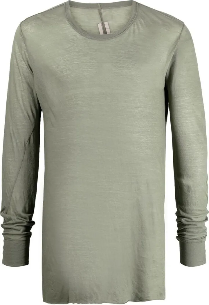 semi-sheer long-sleeved T-shirt