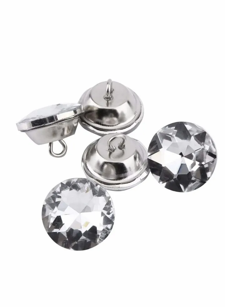 Crystal Buttons, 50 Pcs 20mm Buttons, for Sewing Buttons, Furniture for Dress, for Clothes Crafts Sofa Headboard decoration