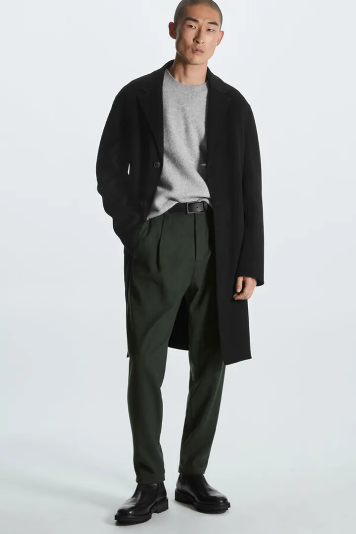 Tapered Wool Chinos