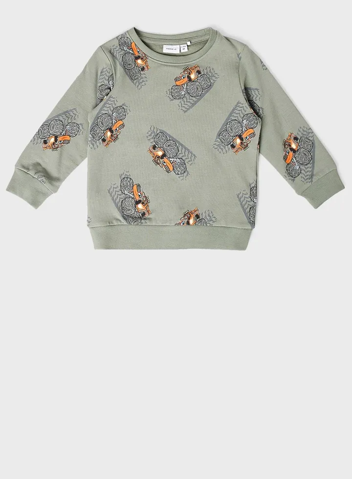 Kids All Over Print Long Sleeve Sweatshirt