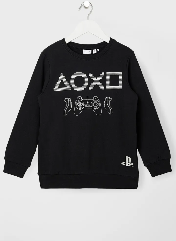 Kids Playstation Long Sleeve Sweatshirt