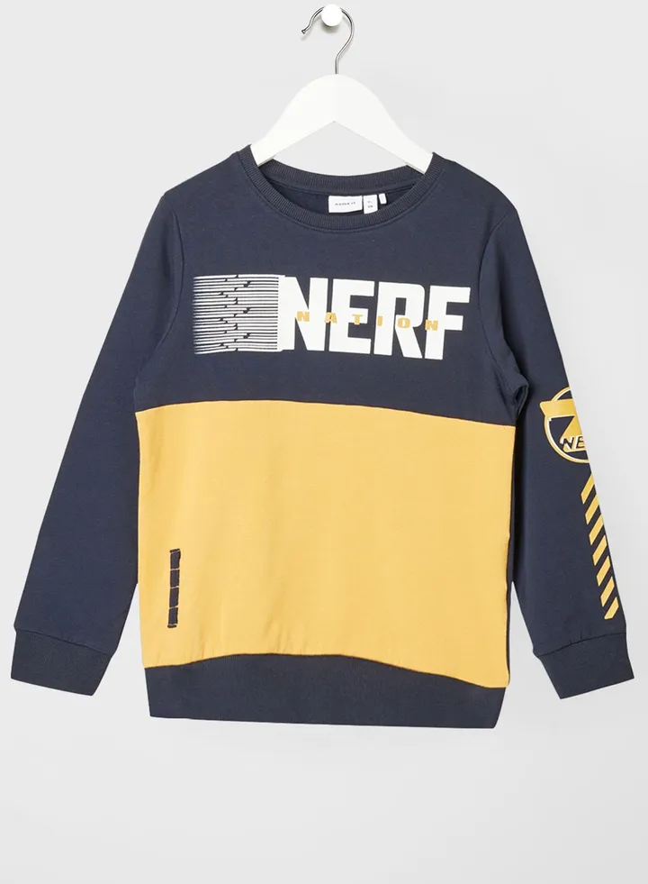 Kids Color Block Long Sleeve Sweatshirt
