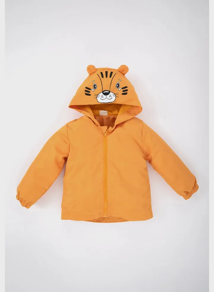Kids Tiger Print Hoodie Jacket