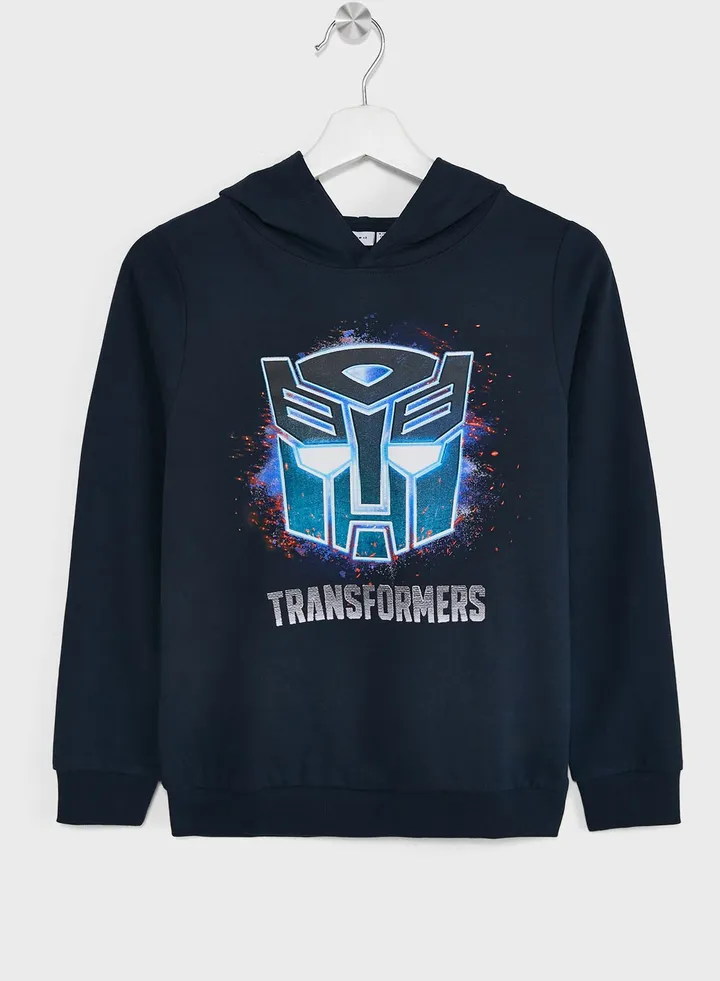 Kids Transformers Logo Hoodie