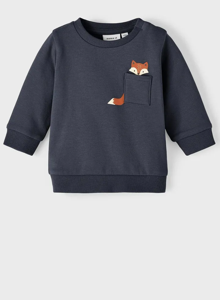 Kids Fox Print Sweatshirt
