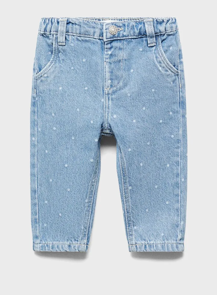 Kids Light Wash Trousers