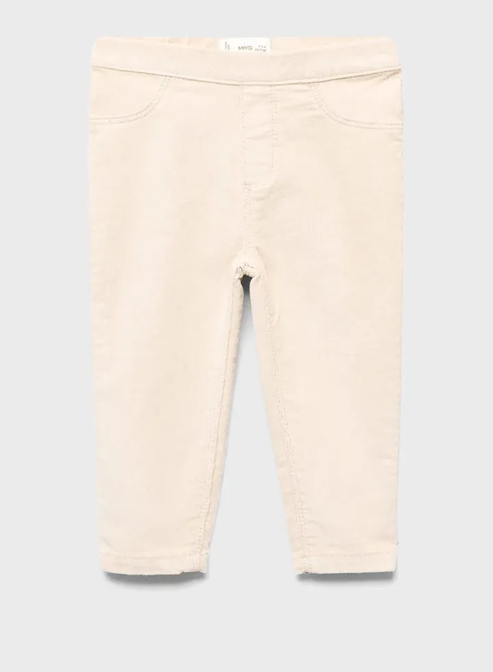 Kids Corduroy Straight Fit Trousers