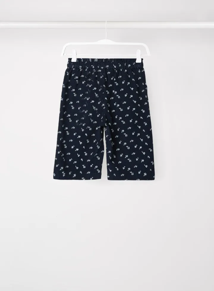 Baby/Kids Prints Corduroy Pants Blue