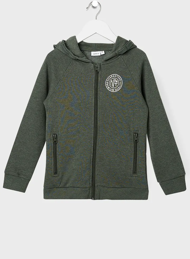 Kids Logo Print Hoodie