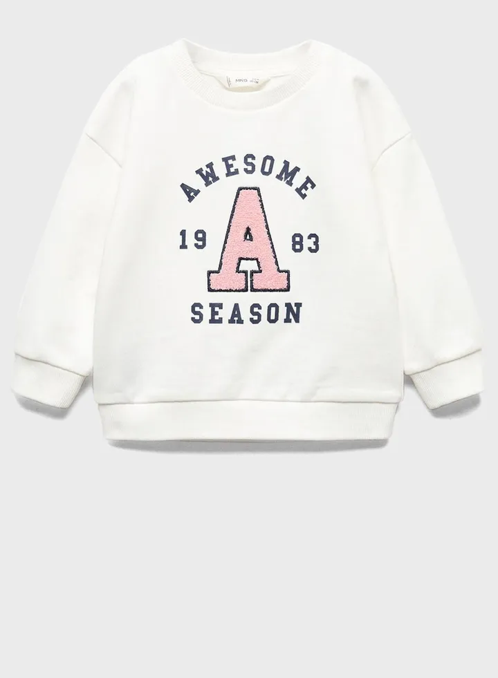 Kids Awesome Crew Neck Sweatshirt