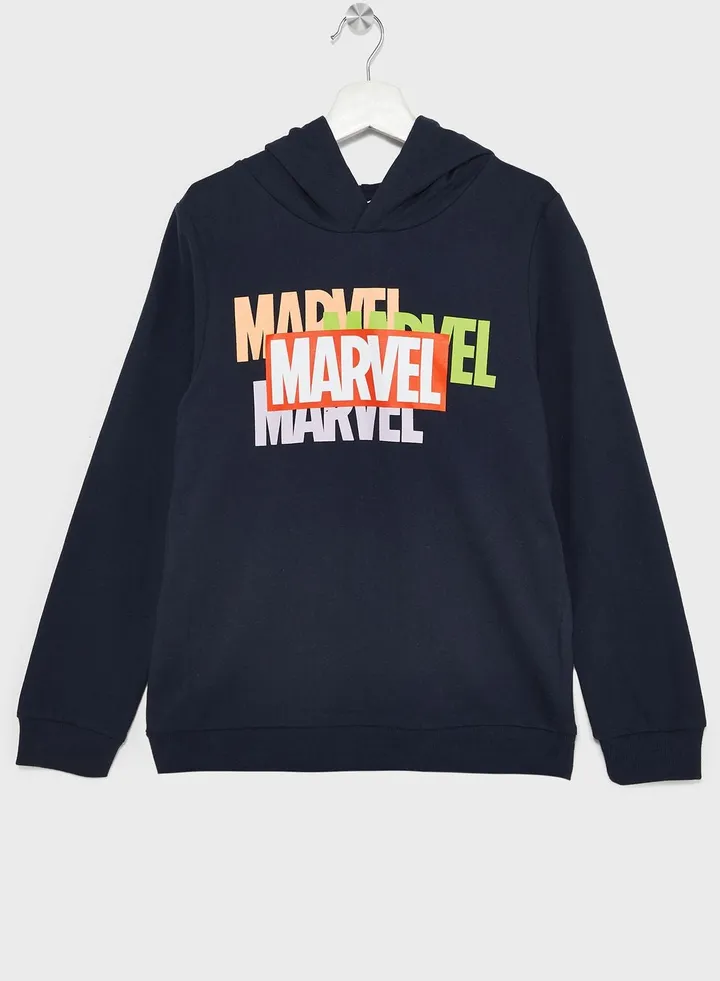 Kids Marvel Logo Hoodie