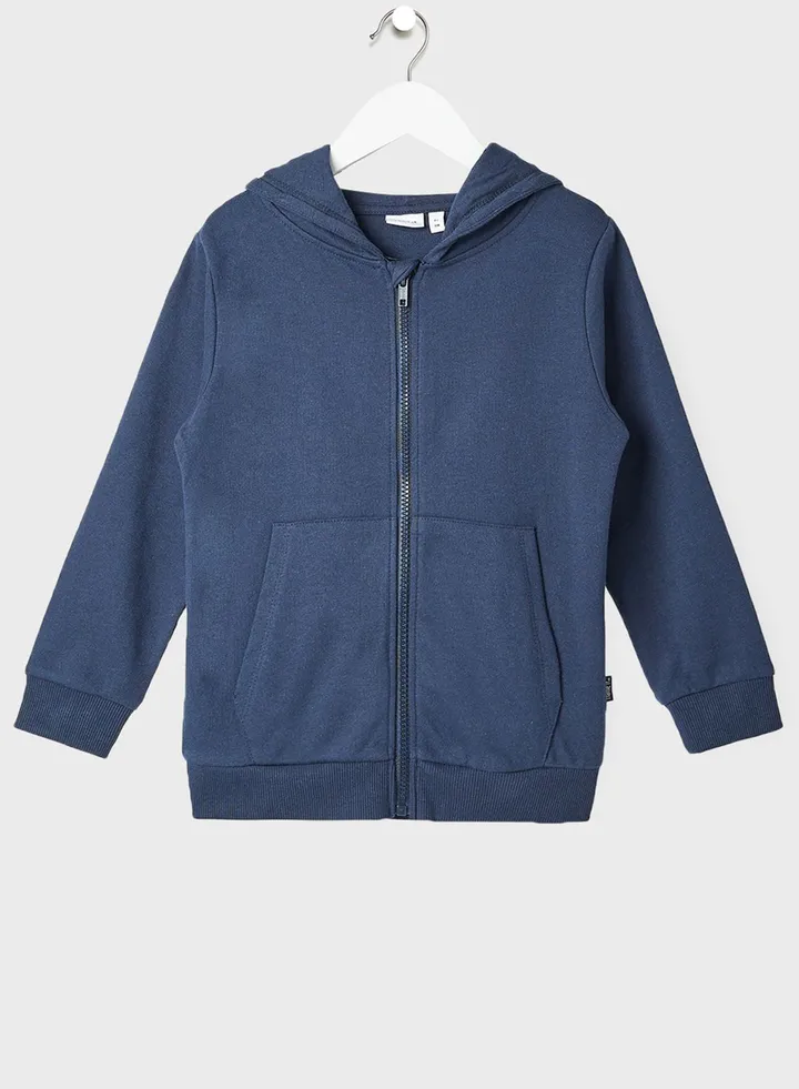 Kids Zip Front Hoodie