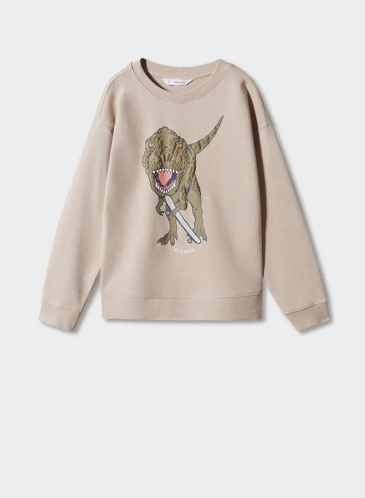 Kids Dino Print Sweatshirt
